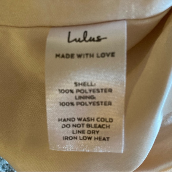 Lulus Moment in the Spotlight Champagne Cowl neck dress - Picture 9 of 10